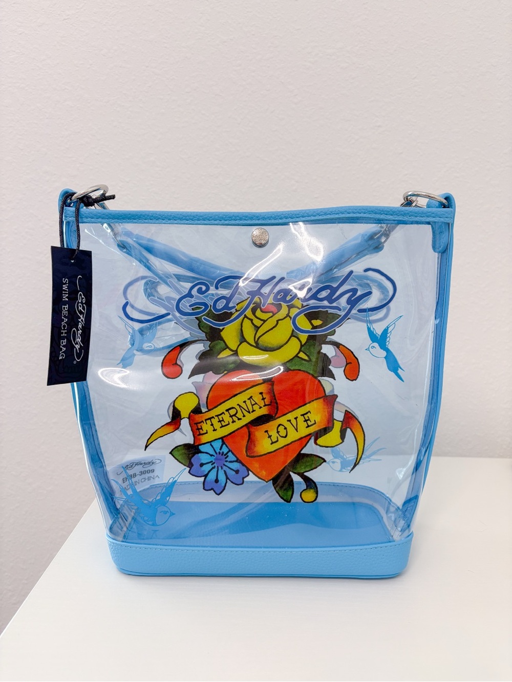 Ed Hardy Women’s PVC Beach Bucket Bag